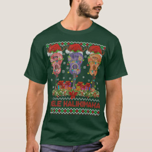 T-shirt Mele Kalikimaka Ukulele Guitare Noël laid Swea
