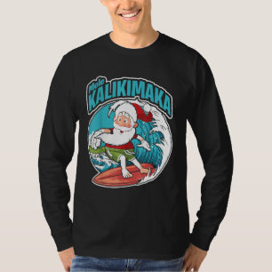 T-shirt Mele Kalikimaka Xmas Surfing Santa Claus Hawaiian