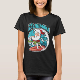 T-shirt Mele Kalikimaka Xmas Surfing Santa Claus Hawaiian