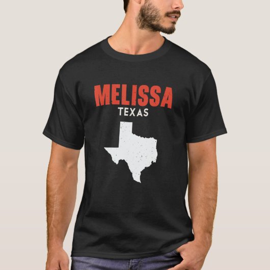 T-shirt Melissa Texas USA State America Travel Texas (Devant)