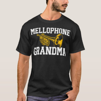 T-shirt Mellophone Grandma Of A Mellophone Player Grandmot