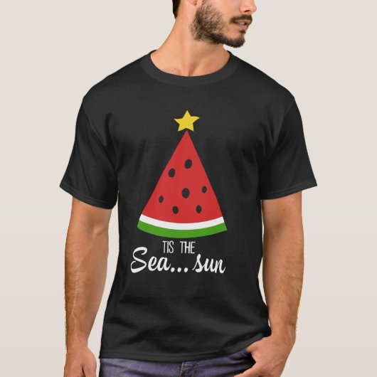 T-shirt Melon Arbre De Noël C'Est La Mer (Devant)