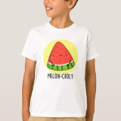 T-shirt Melon-choly Funny Sad Watermelon Pun (Devant)