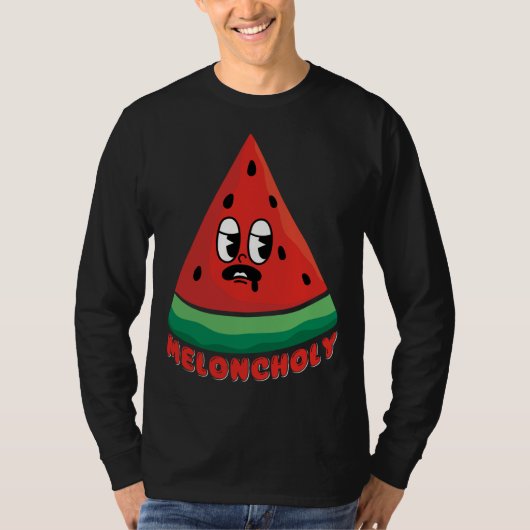 T-shirt Meloncholy Funny Melon (Devant)
