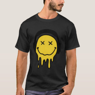 T-shirt Melting Jaune Sourire drôle Sourire Melted Driving