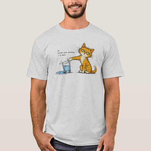 T-shirt Melvin le chat malicieux (Devant)