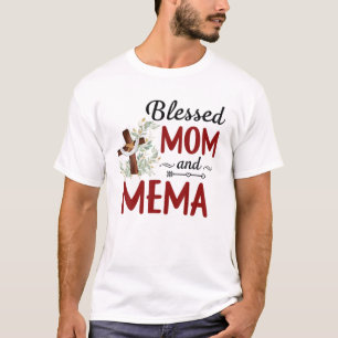 T-shirt Méma Béni Pour Les Femmes Méma De Décor Fleur