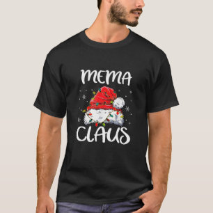 T-shirt Mema Claus Pajama de Noël Famille Correspondant N