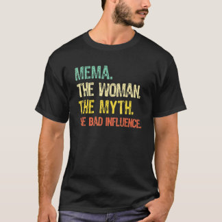 T-shirt Mema la femme le mythe la mauvaise influence Rétr