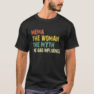 T-shirt Mema La Femme Le Mythe La Mauvaise Influence Vinta