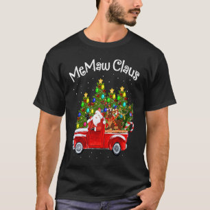 T-shirt Memaw Claus Car Père Noël Reindeer Arbre de Noël