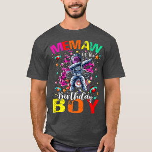T-shirt Memaw Of The Birthday Boy Astronaut Boy Space Them