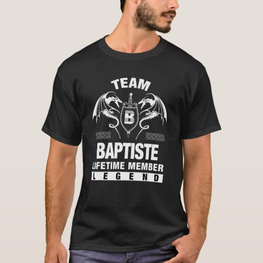 T-shirt Membre à vie de l'équipe Baptiste (Devant)