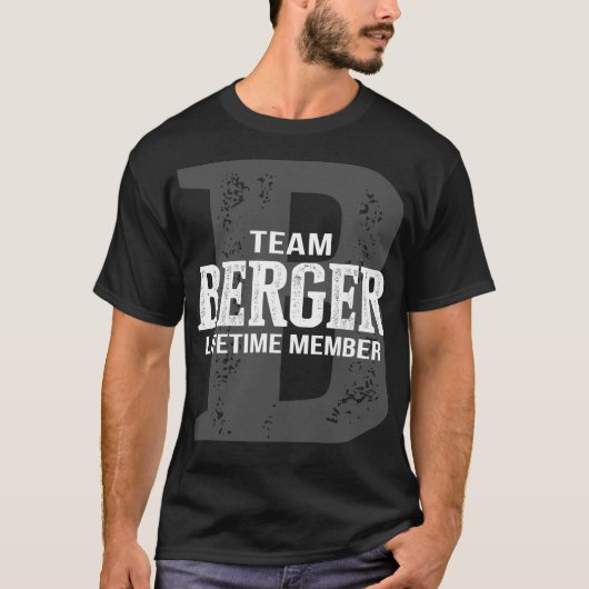 T-shirt Membre à vie de l'équipe BERGER (Devant)