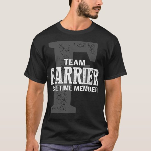 T-shirt Membre à vie de l'équipe FARRIER (Devant)