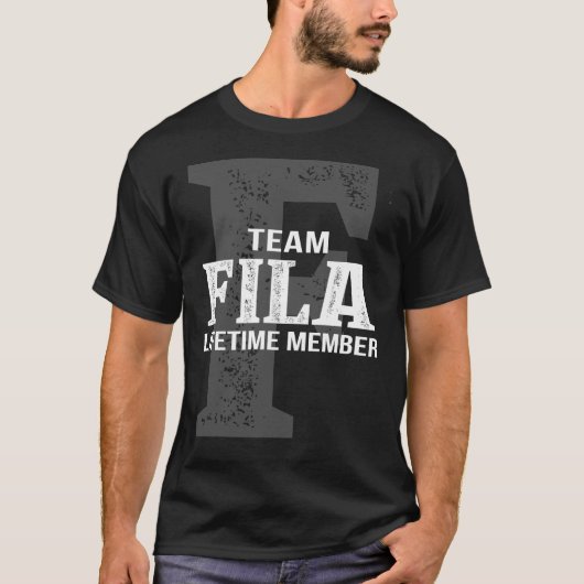 T-shirt Membre à vie de l'équipe FILA (Devant)