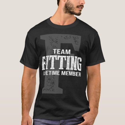 T-shirt Membre à vie de l'équipe FITTING (Devant)