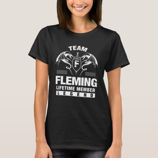 T-shirt Membre à vie de l'équipe Fleming (Devant)