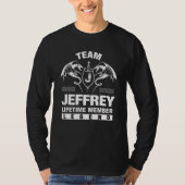 T-shirt Membre à vie de l'équipe Jeffrey (Devant)
