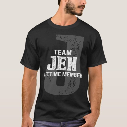 T-shirt Membre à vie de l'équipe JEN (Devant)