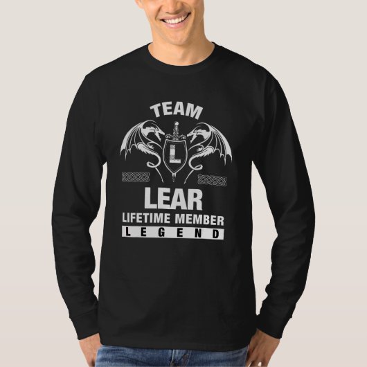 T-shirt Membre à vie de l'équipe Lear (Devant)