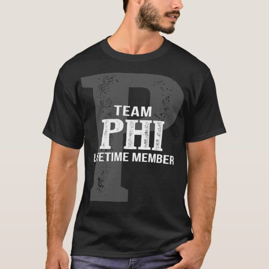 T-shirt Membre à vie de l'équipe PHI (Devant)