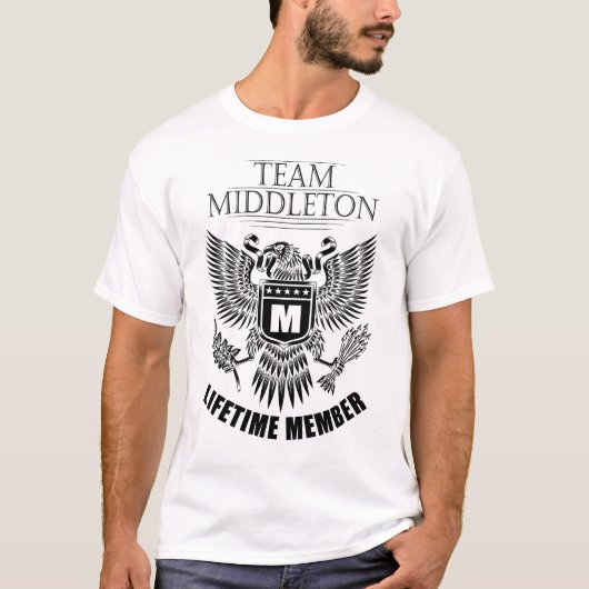 T-shirt Membre à vie de Team Middleton (Devant)
