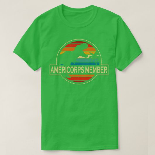 T-shirt Membre AmeriCorps Dinosaur (Design devant)