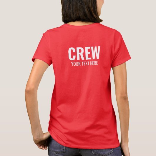 T-shirt Membre de l'équipage du Tee - shirt Deep Red (Dos)