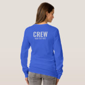 T-shirt Membre De L'Équipe Femme Conception Avant Et Arriè (Dos entier)