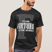 T-shirt Membre de l'équipe FORTUNA à vie (Devant)
