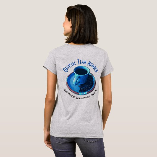 T-shirt Membre de l'équipe officielle de l'équipe chargée  (Dos entier)