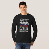 T-shirt membre de l'équipe tchèque équipe tchèque équipe d (Devant entier)