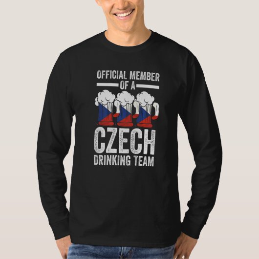 T-shirt membre de l'équipe tchèque équipe tchèque équipe d (Devant)
