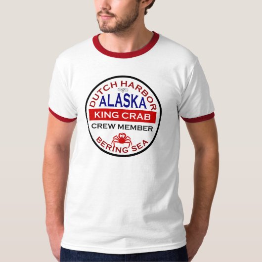 T-shirt Membre d'équipage d'Alaska limule de port (Devant)