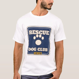 T-shirt Membre du Club de Chiens de Sauvetage Empreinte de