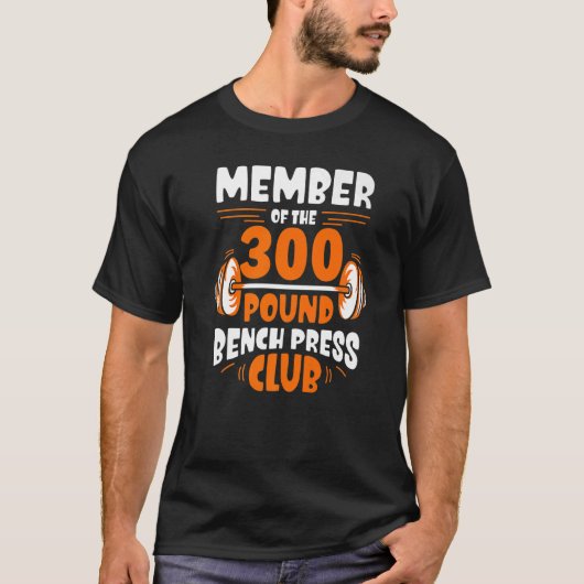 T-shirt Membre Du Club De Presse De Banc De Presse De 300  (Devant)