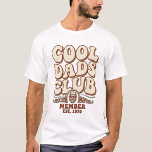 T-shirt Membre du Club des Papas Rétro Cool Établis 1970 P