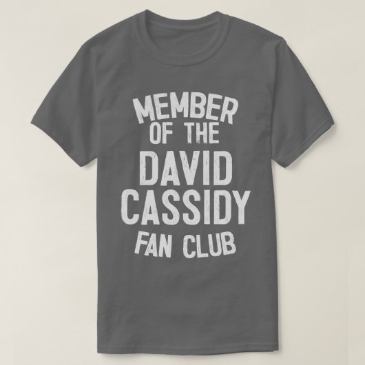 T-shirt Membre du David Cassidy Fan Club (Design devant)