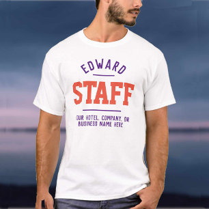 T-shirt Membre du personnel de l'entreprise d'hôtellerie