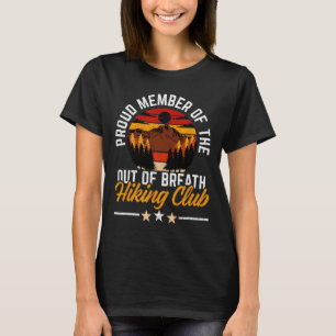 T-shirt Membre fier du club de randonnée hors d'haleine de