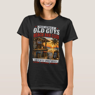T-shirt Membre fier du Old Guys Beach Bar Club actuellemen