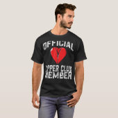 T-shirt Membre officiel du Zipper Club Funny Open Heart Su (Devant entier)