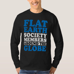 T-shirt Membres de la Société de la Terre Plate à Travers