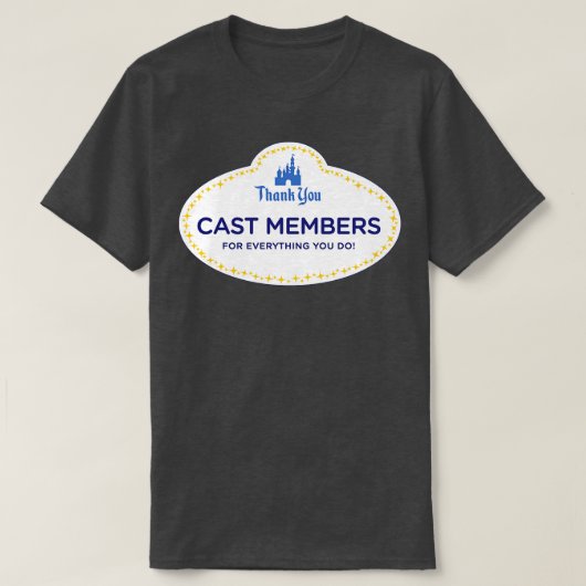 T-shirt Membres Merci Cast (Design devant)