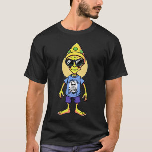 T-shirt Mème Alien amusant "Qui est l’Alien maintenant ?"