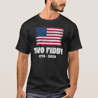 T-shirt Mème américain vintage deux fiddy