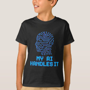 T-shirt Mème amusant Ai La manipule Humour Robotique Artif