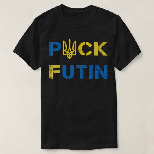 T-shirt Mème Anti-Poutine Drôle Je Me Tiens Avec L'Ukraine (Design devant)