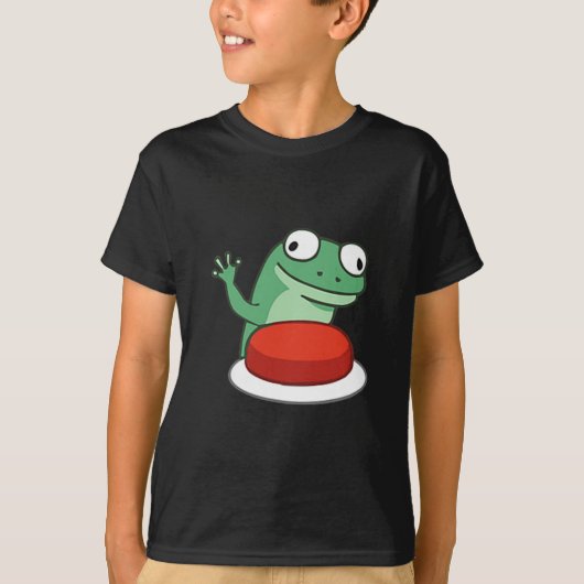 T-shirt Mème Bouton Lizard drôle (Devant)